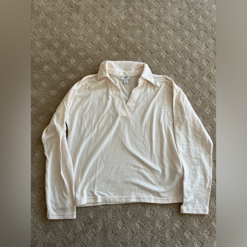 J Crew casual long sleeved collared top